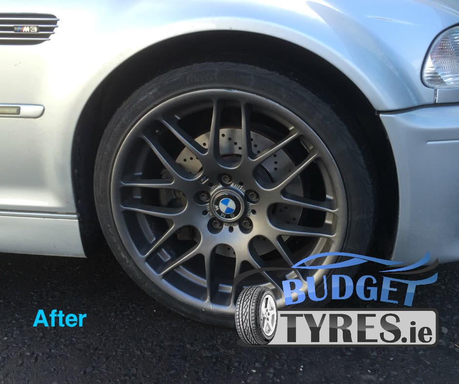 Car wheel after skimming